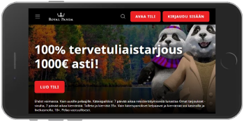 Royal Panda tarjoaa mobiilisovelluksen sekä Android että iOS -käyttäjille